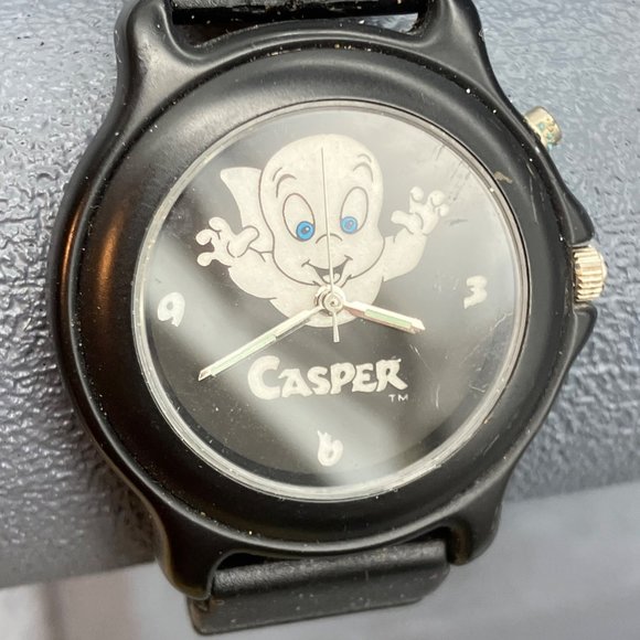 1995 Retired Watch Casper Friendly Ghost As Is Black Harvey Universal Studios - Picture 2 of 10